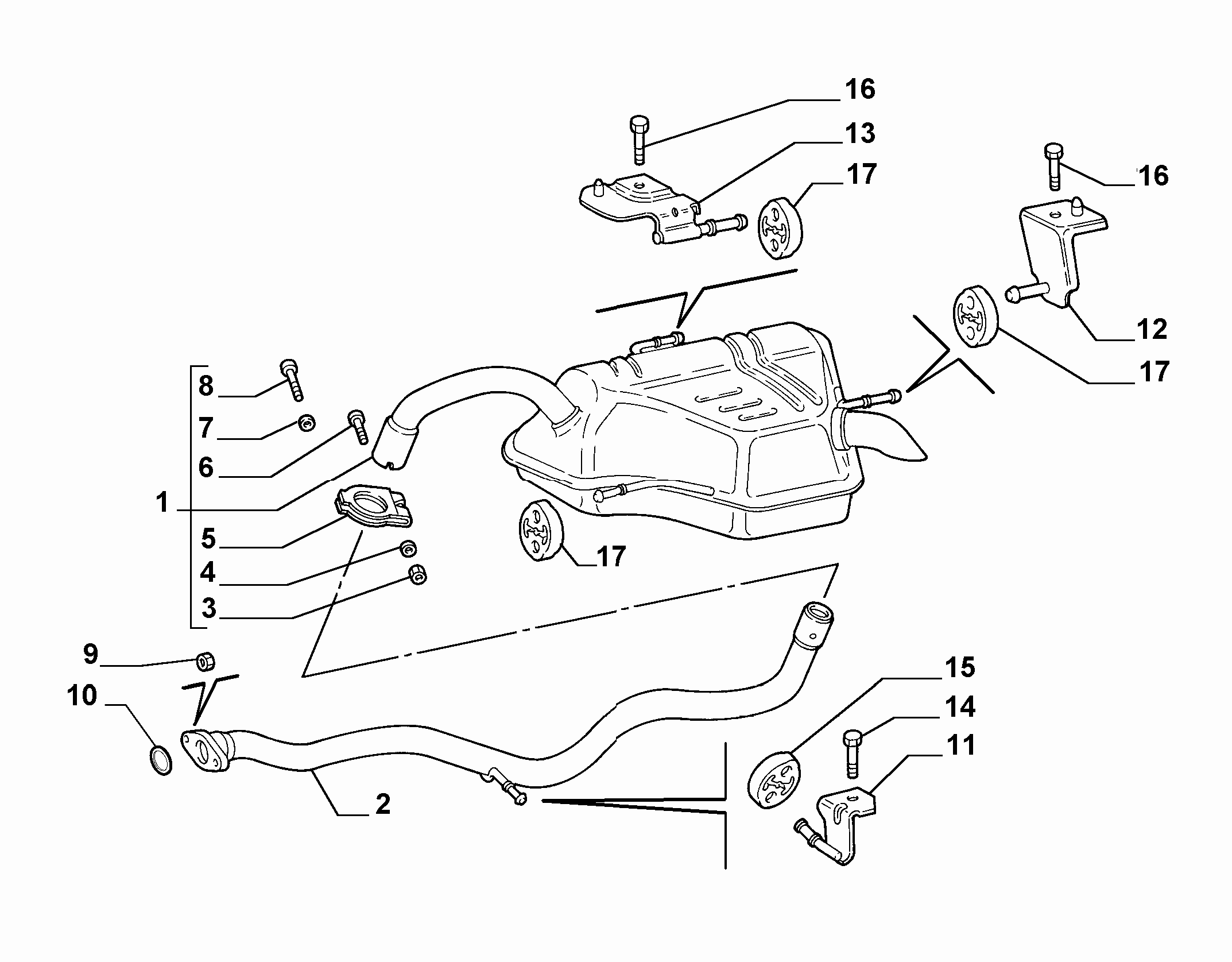 FIAT 7 731 082 - Putkenliitin, pakoputkisto inparts.fi