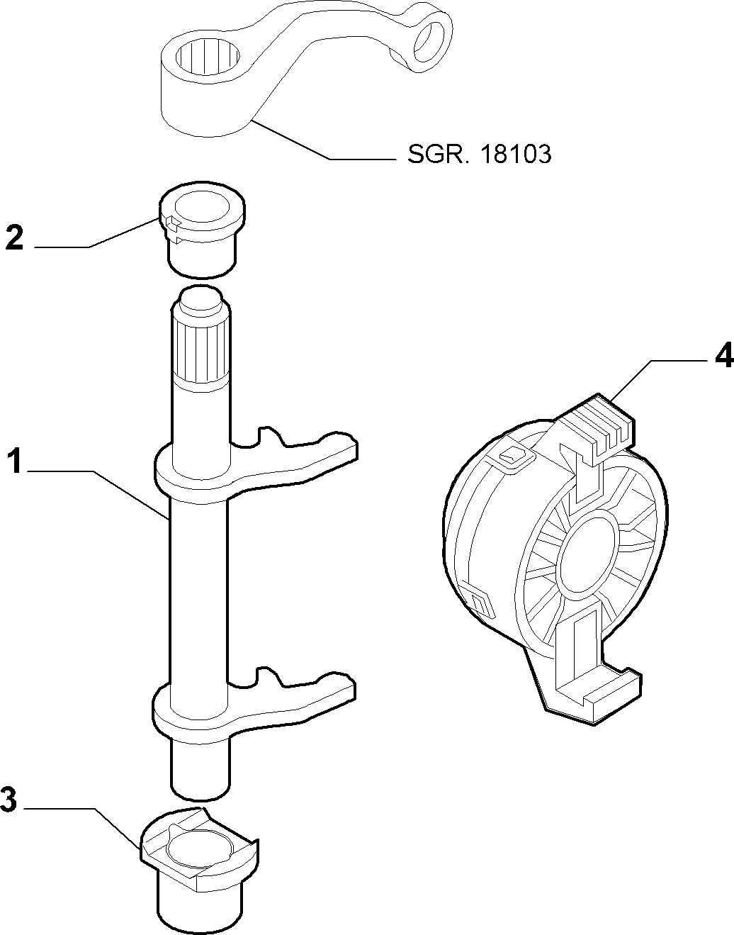 FIAT 46784964 - Irroitushaarukka, kytkin inparts.fi