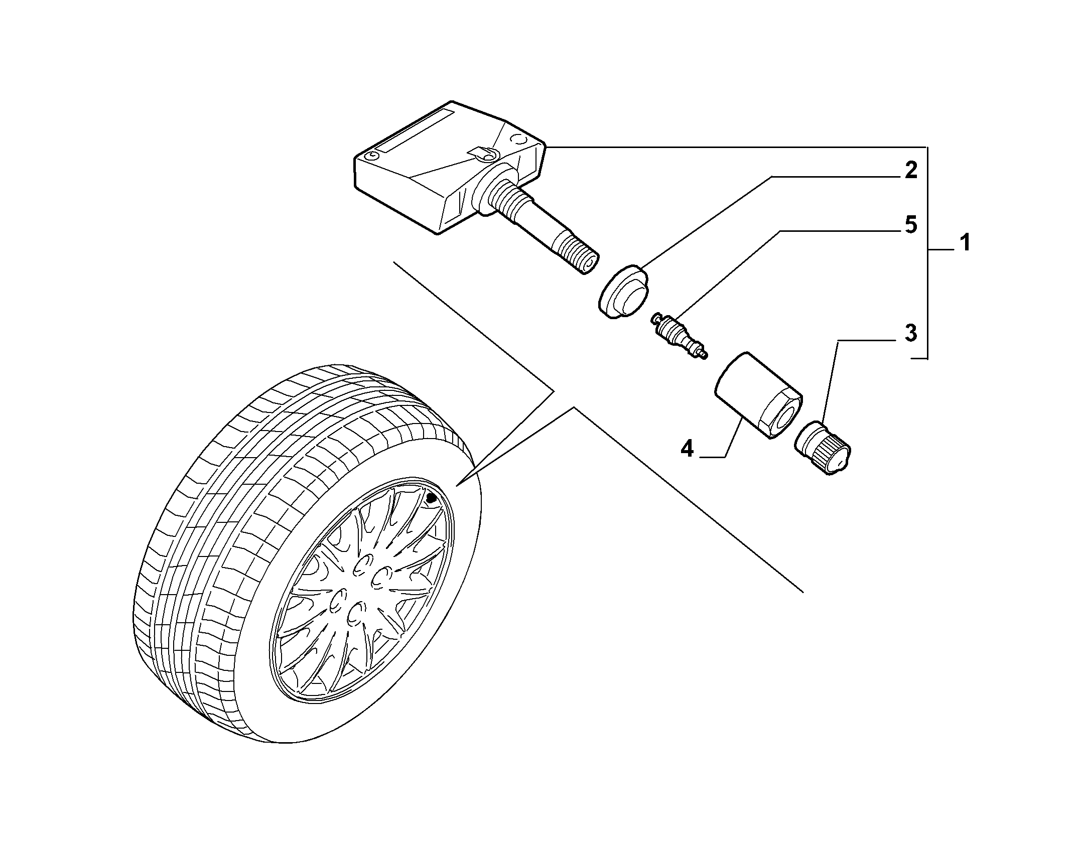 FIAT 9634866180 - Pyöräanturi, rengaspaine inparts.fi