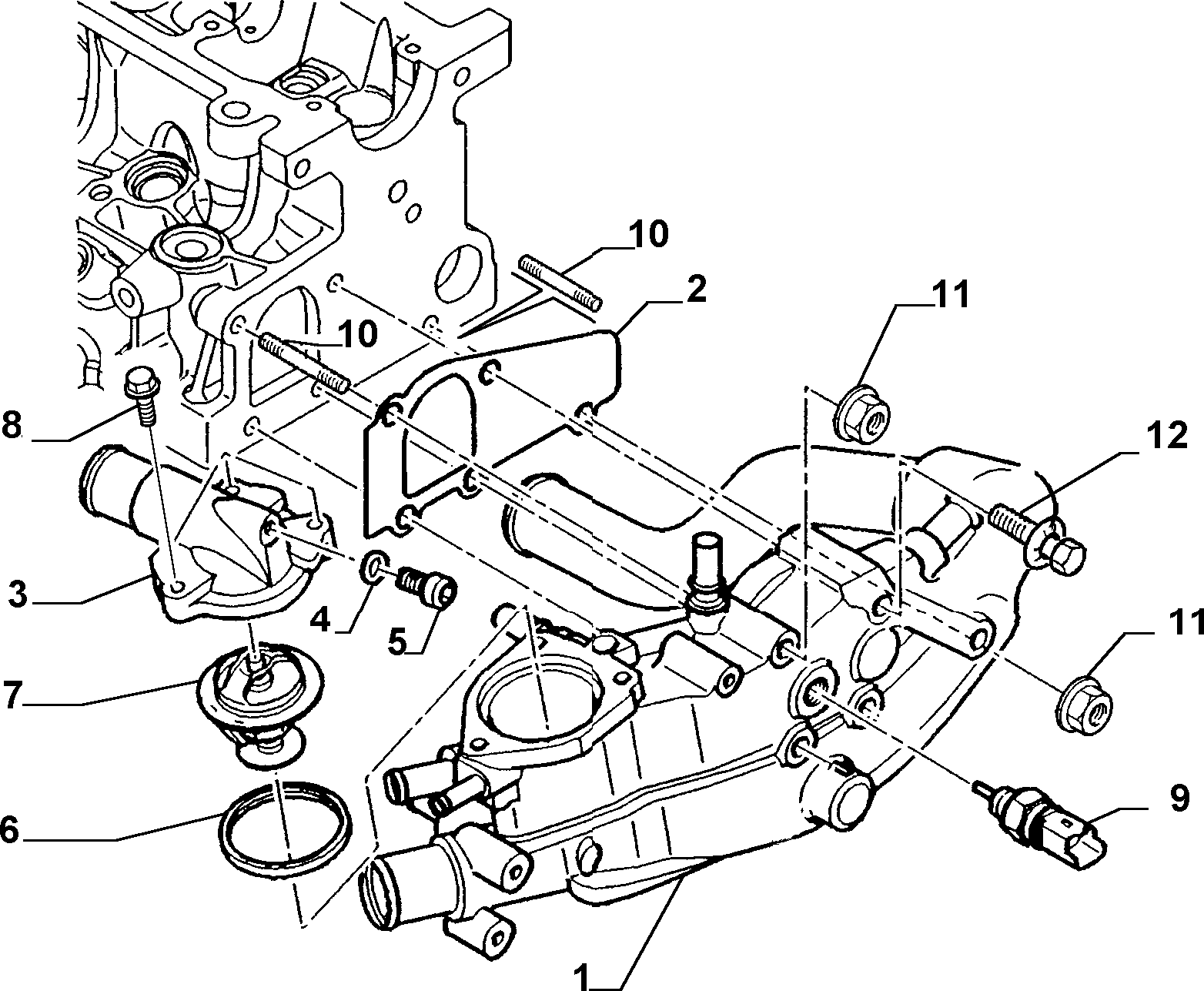 FIAT 9401340489 - Tiiviste, termostaatti inparts.fi