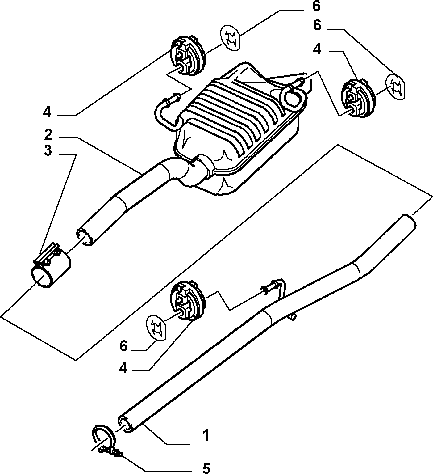 FIAT 9685830780 - Putkenliitin, pakoputkisto inparts.fi