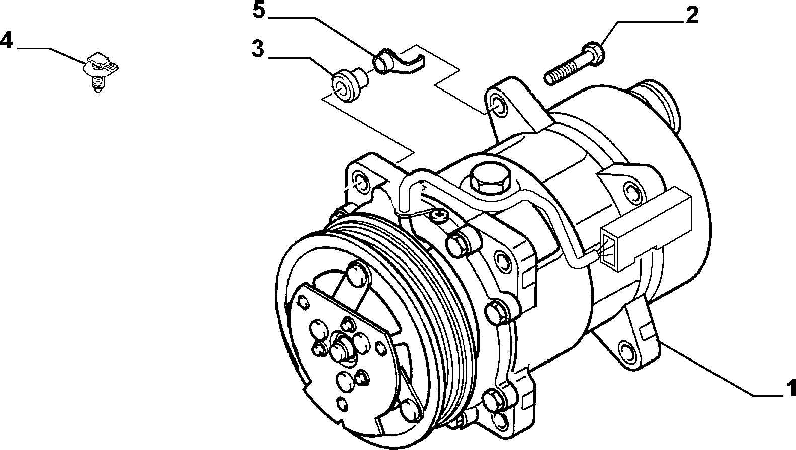 CITROËN 96.391.095.80 - Kompressori, ilmastointilaite inparts.fi