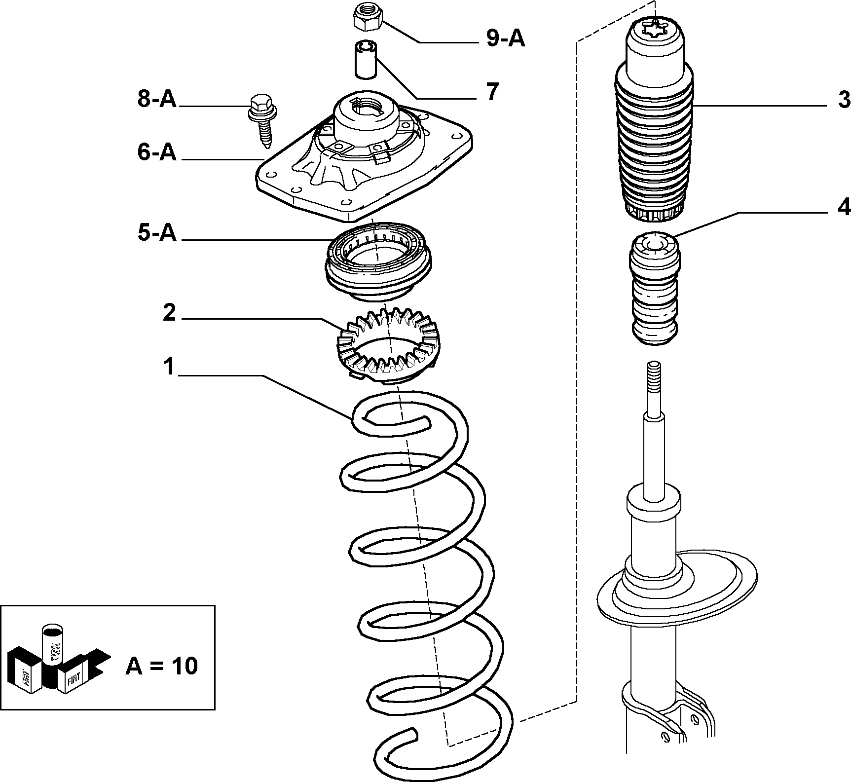 FIAT 1326749080 - Vaimennuskumi, jousitus inparts.fi