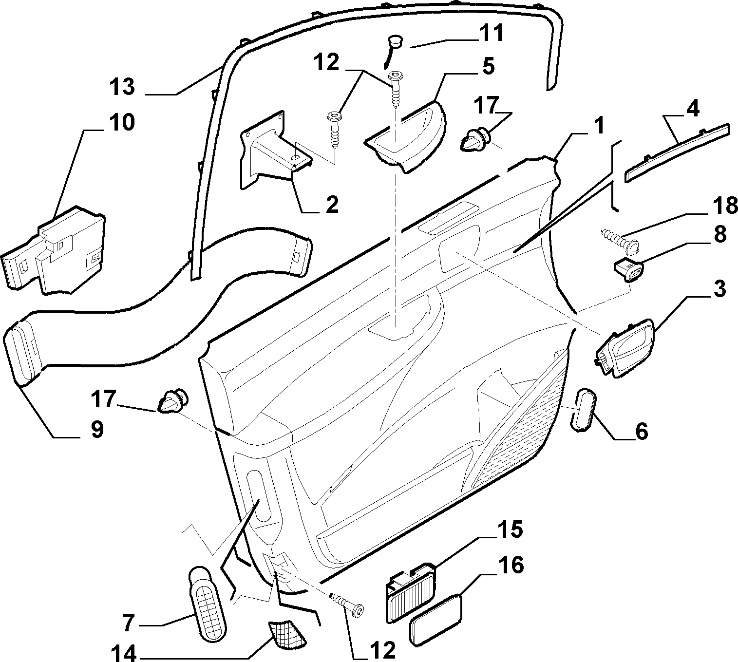 FIAT 7903017070 - Suoja / koristelista inparts.fi