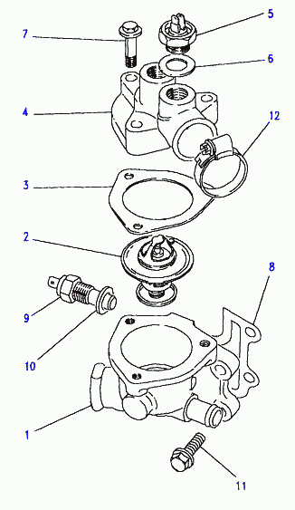 MAZDA ERR2803 - Termostaatti, jäähdytysneste inparts.fi