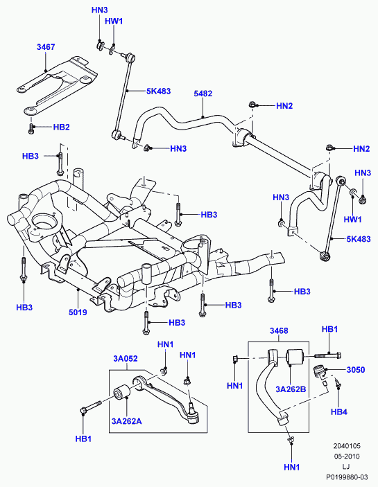 Hyundai LR018345 - Tukivarren hela inparts.fi