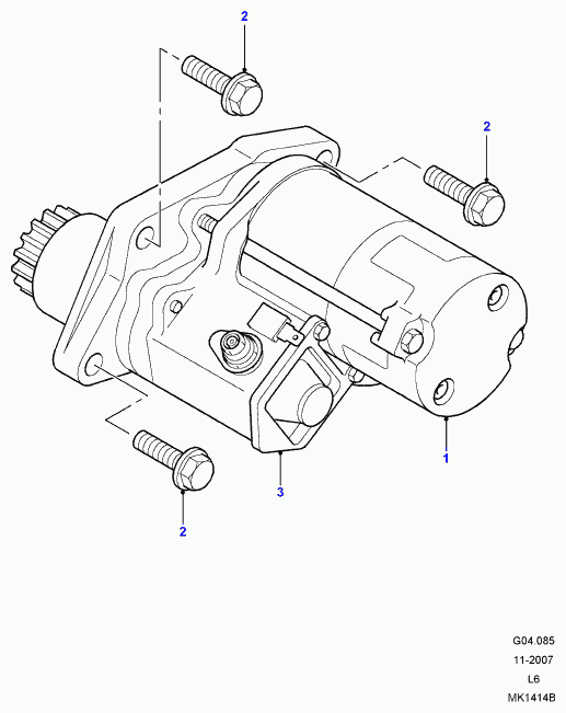 Rover NAD 100952L - Käynnistinmoottori inparts.fi