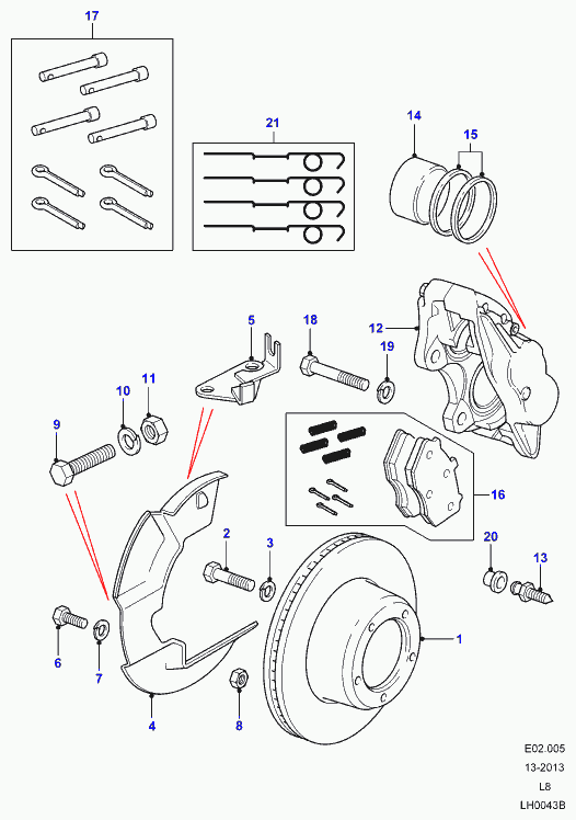 Rover SFP 0002 60 - Jarrupala, levyjarru inparts.fi