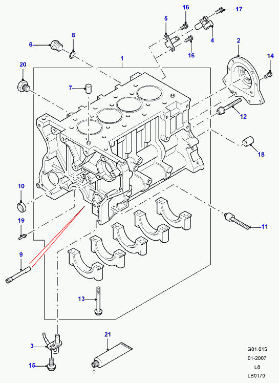 Rover LR020609 - Akselitiiviste, kampiakseli inparts.fi