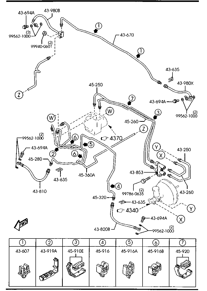 MAZDA NA75-43-820A - Jarruletku inparts.fi