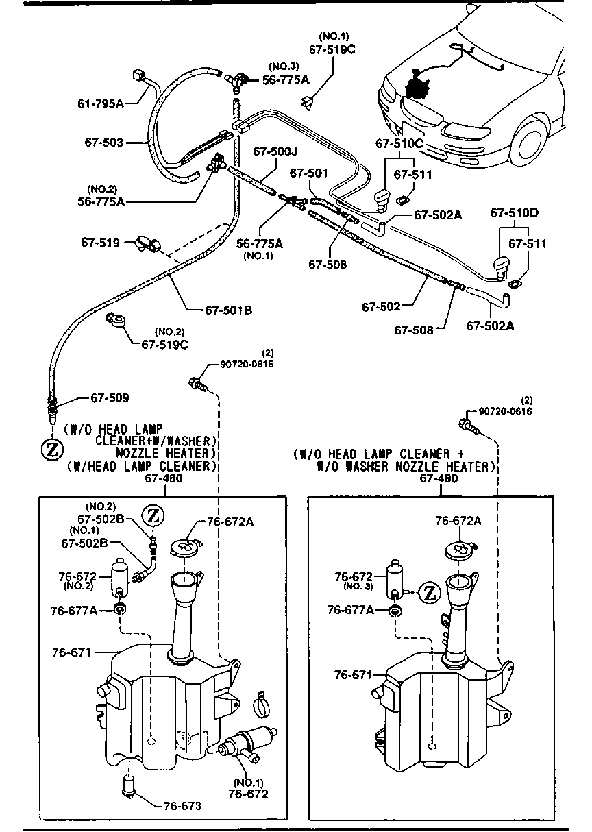 MAZDA DB02-67-482 - Pesunestepumppu, lasinpesu inparts.fi