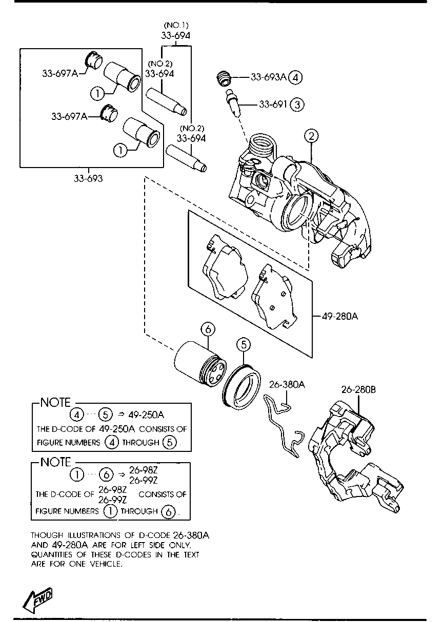 MAZDA C2Y3 26 48ZA - Jarrupala, levyjarru inparts.fi