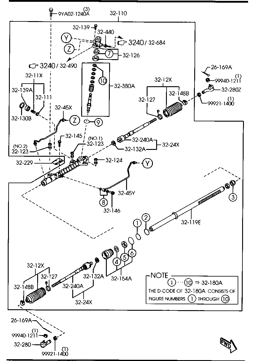 MAZDA G26A-32-290 - Raidetangon pää inparts.fi