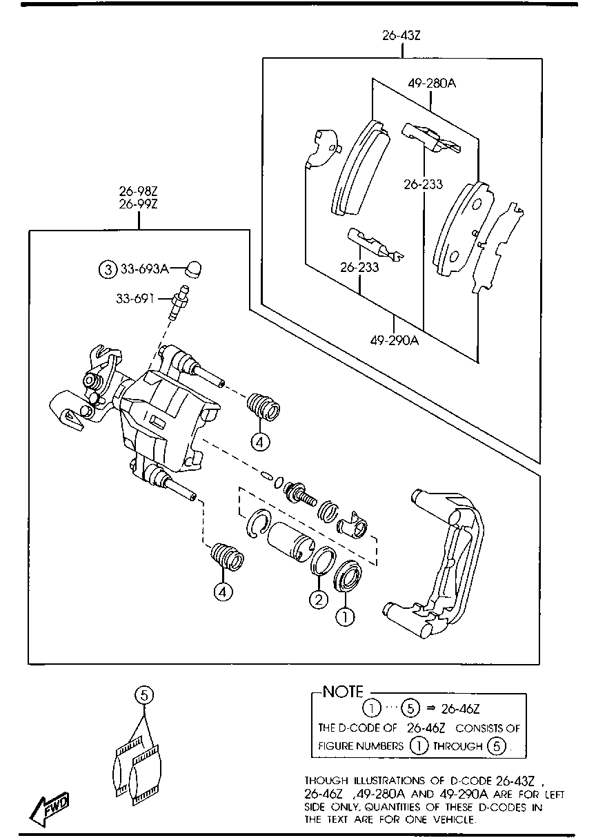 MAZDA GPYB-26-48Z - Jarrupala, levyjarru inparts.fi