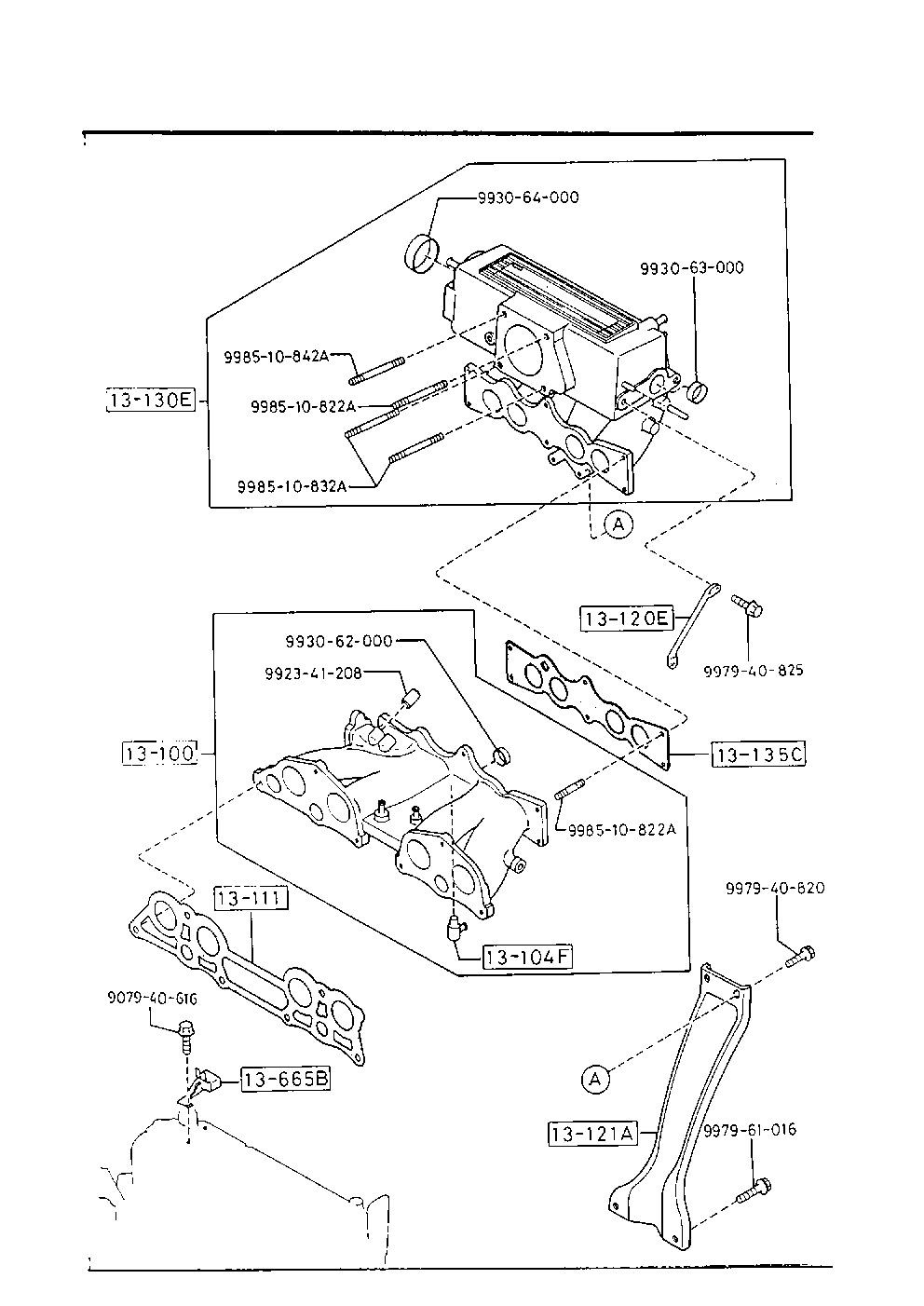 MAZDA F801-13-111B - Tiiviste, imusarja inparts.fi