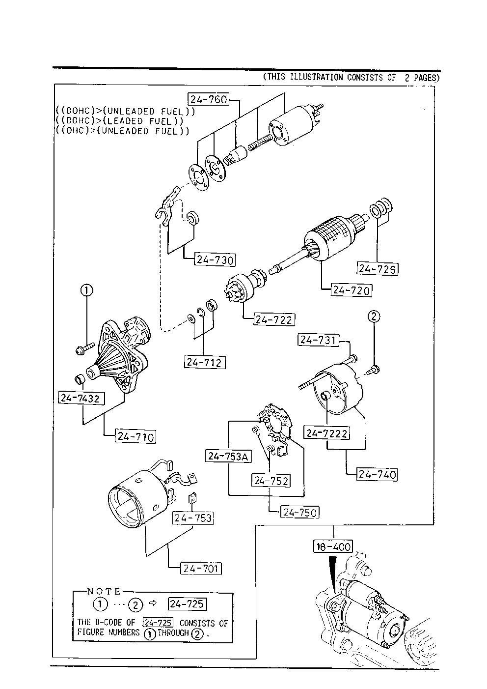 MAZDA F240 18 400A - Käynnistinmoottori inparts.fi