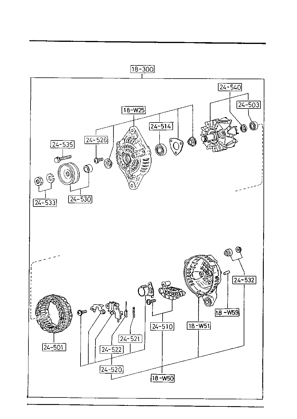 MAZDA F8B1-18-W60 - Tasasuuntain, generaattori inparts.fi