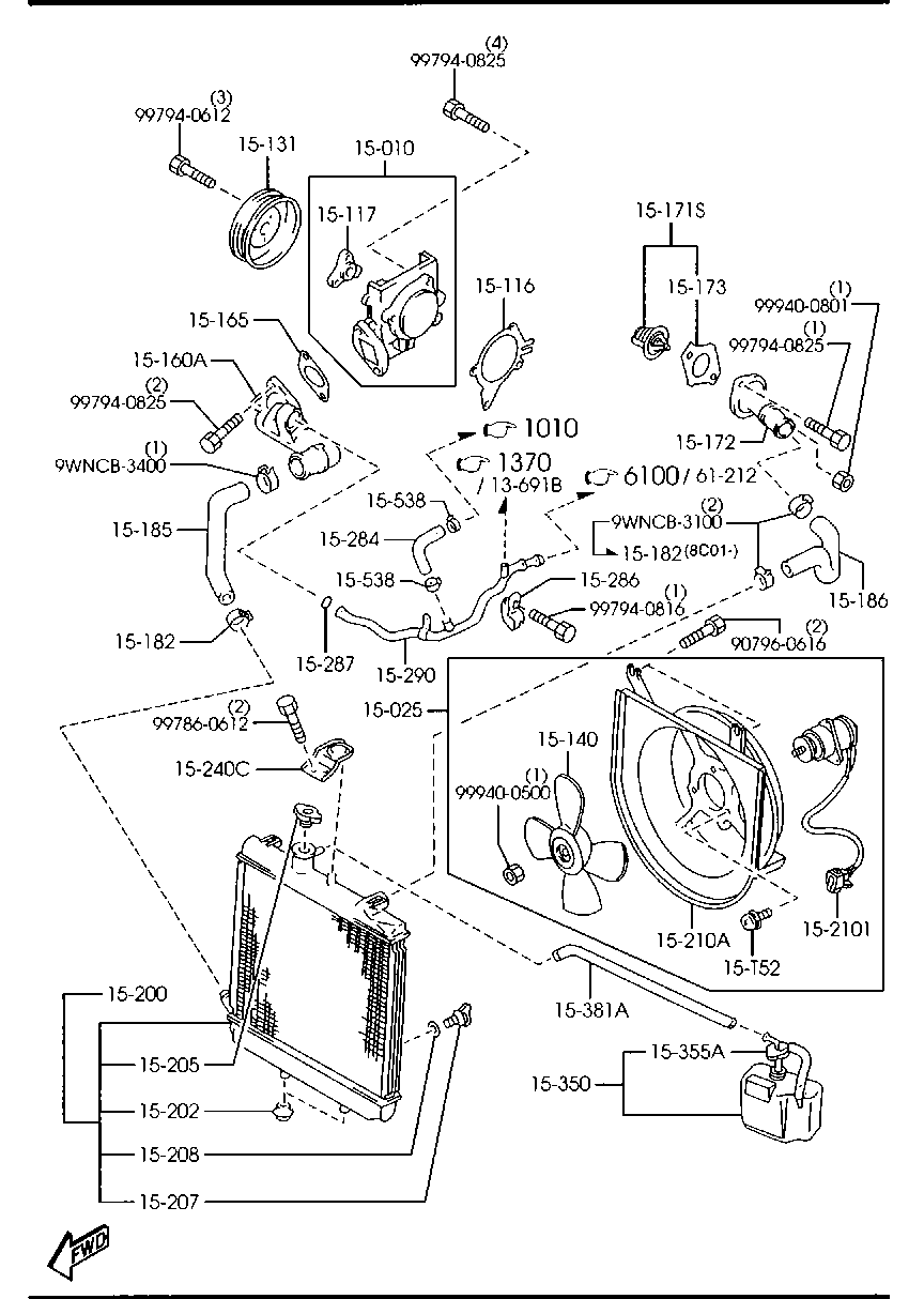 Mitsubishi 8ABB-15-171 - Termostaatti, jäähdytysneste inparts.fi