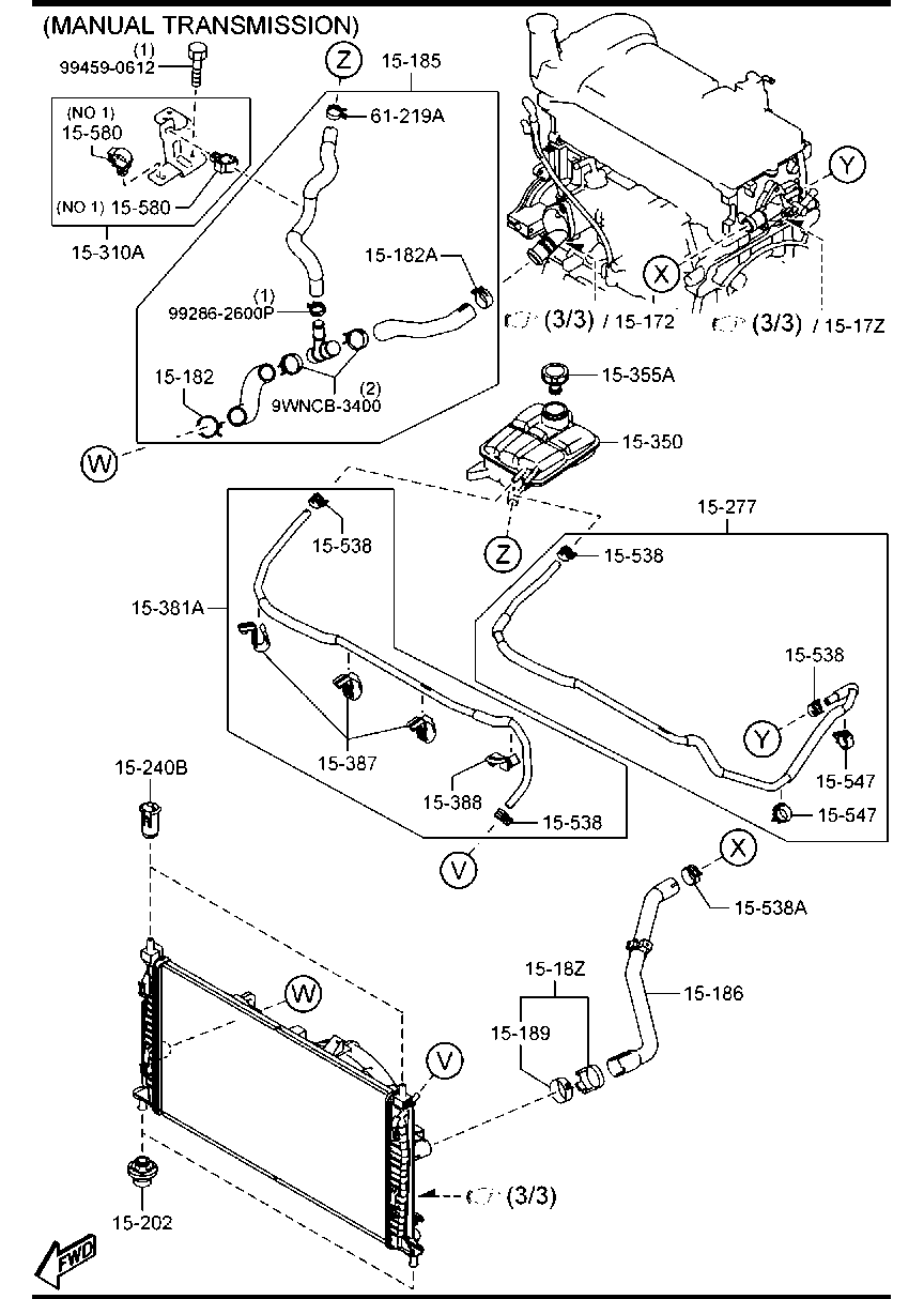 FORD LF8B-15-350B - Nestesäiliö, jäähdytysneste inparts.fi