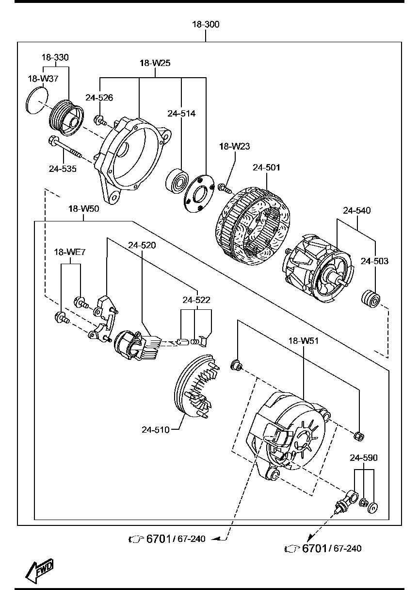 Honda SH01-18-300 - Laturi inparts.fi