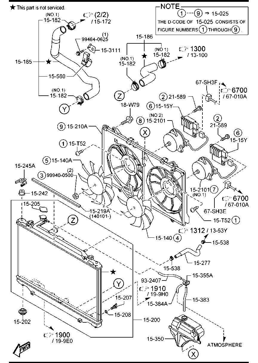 MAZDA PE01-15-205 - Korkki, jäähdytin inparts.fi