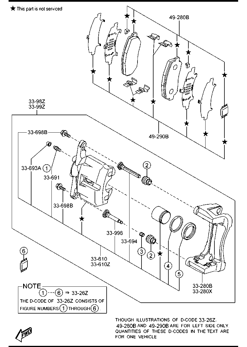 MAZDA GHY1-33-28Z - Jarrupala, levyjarru inparts.fi