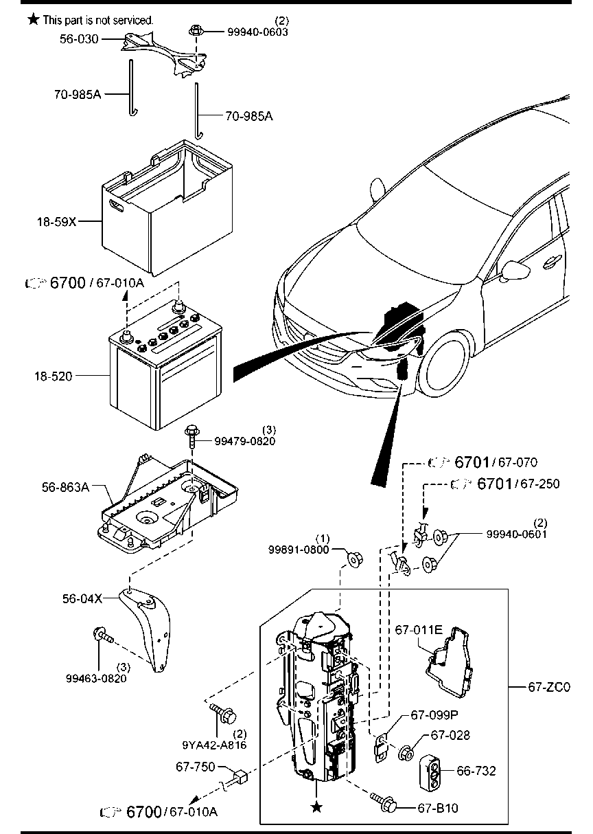 MAZDA SH02-18-520B - Käynnistysakku inparts.fi