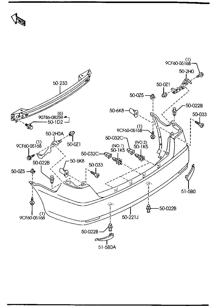 MAZDA GJ6A-50-221E AA - Puskuri inparts.fi