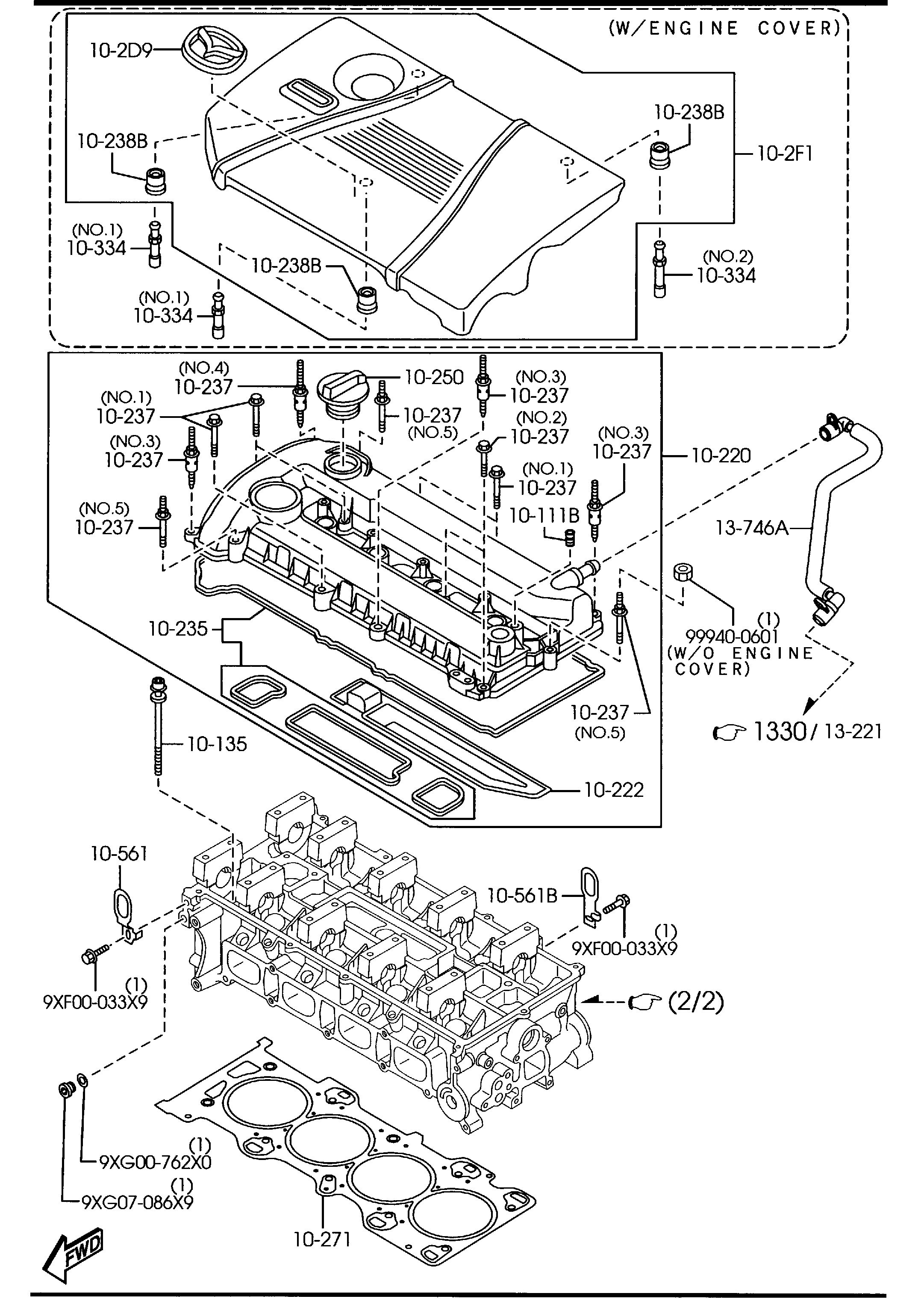 MAZDA L807-10-155 - Tiiviste, venttiilivarsi inparts.fi