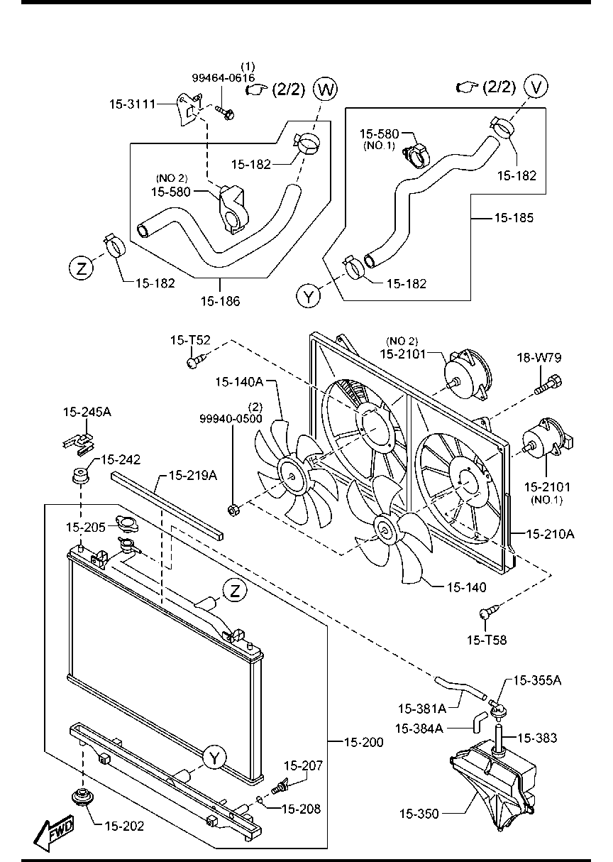 MAZDA PE01-15-200B - Jäähdytin,moottorin jäähdytys inparts.fi