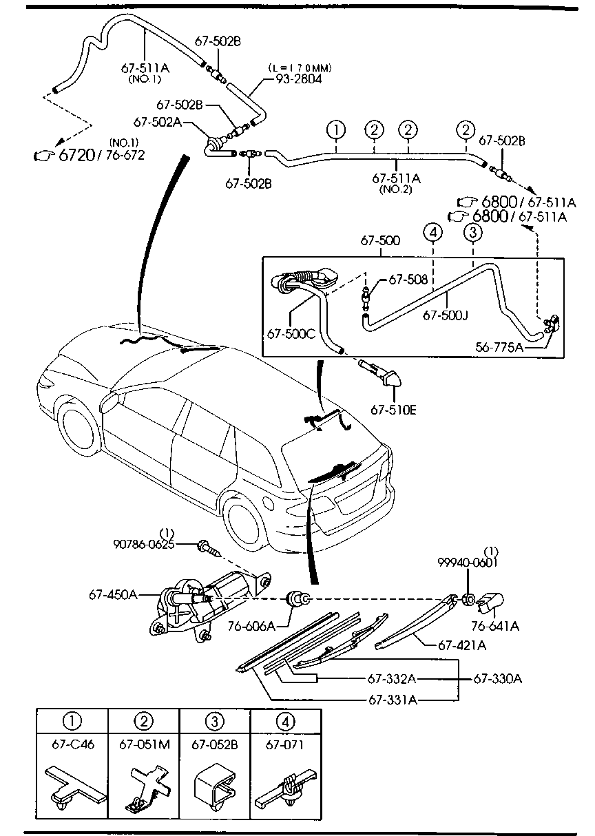 MAZDA G21B-67-330 - Pyyhkijänsulka inparts.fi