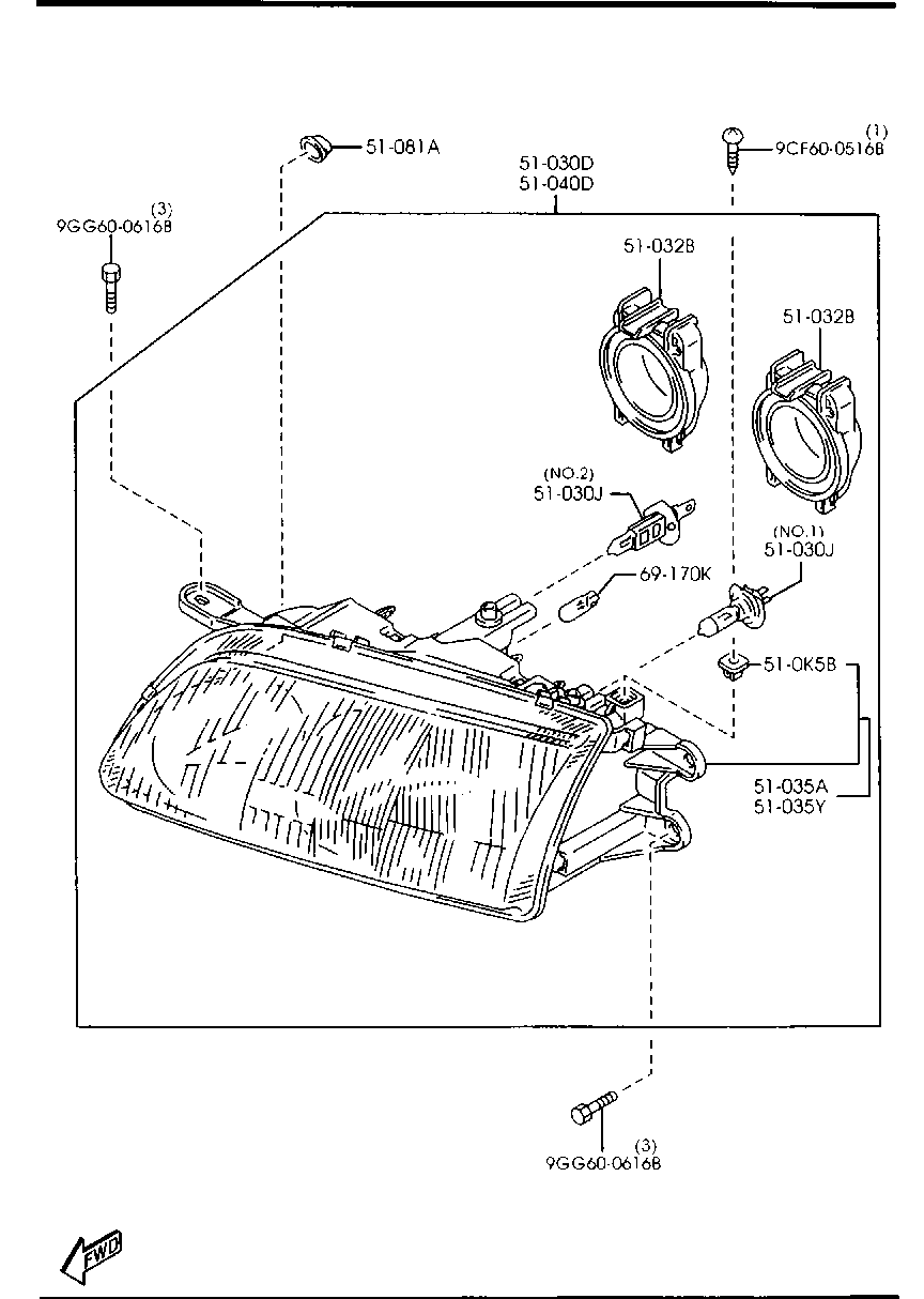 MAZDA GE9C 51 0K0D - Ajovalo inparts.fi