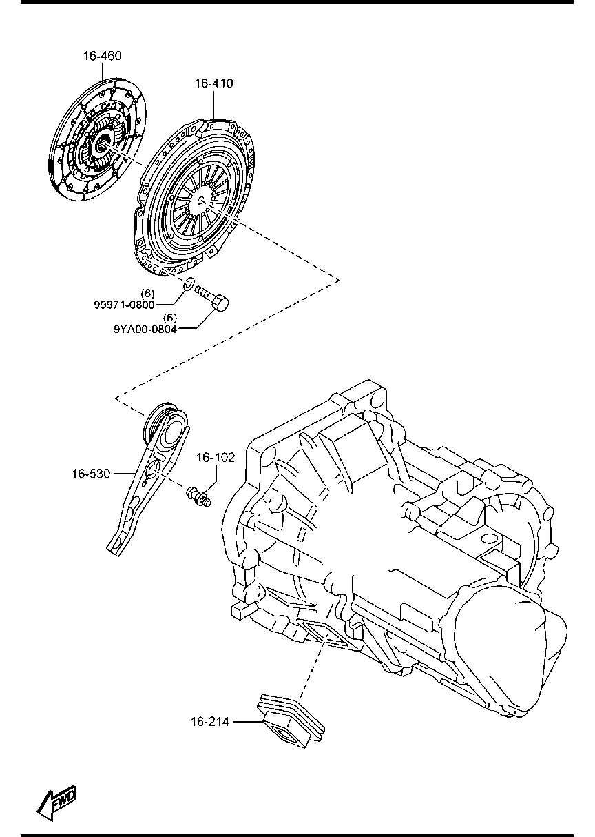 MAZDA Z604-16-410A - Kytkimen painelevy inparts.fi