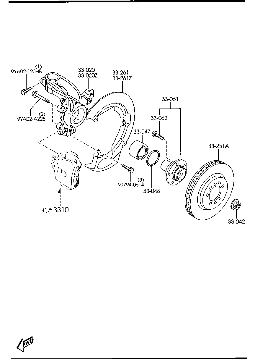 MAZDA C24Y-33-25XC - Jarrulevy inparts.fi