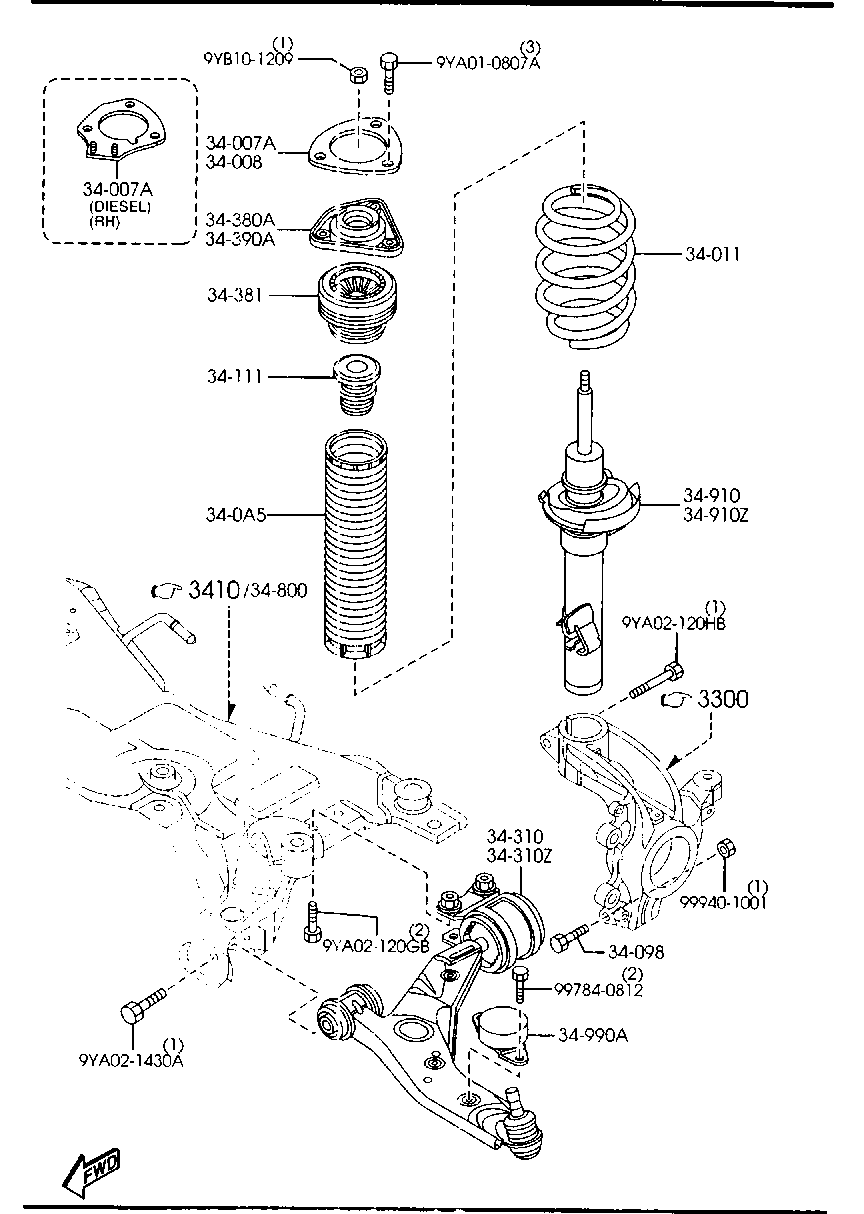 FORD C236-34-380A - Jousijalan tukilaakeri inparts.fi