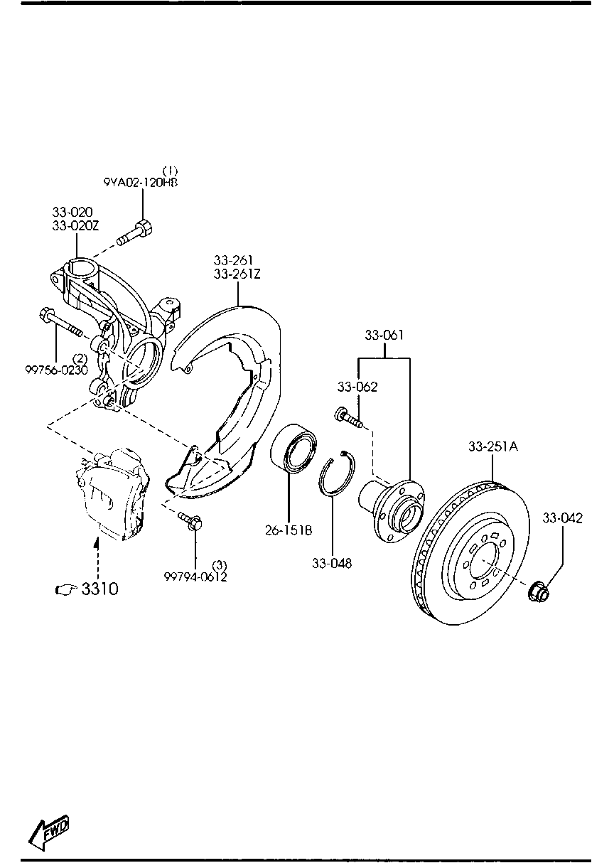 MAZDA C236-33-060A - Pyörän napa inparts.fi