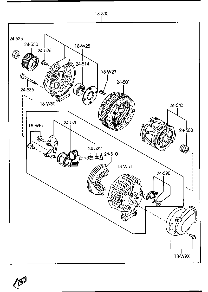 MAZDA PN16-18-W27 - Laakeri inparts.fi