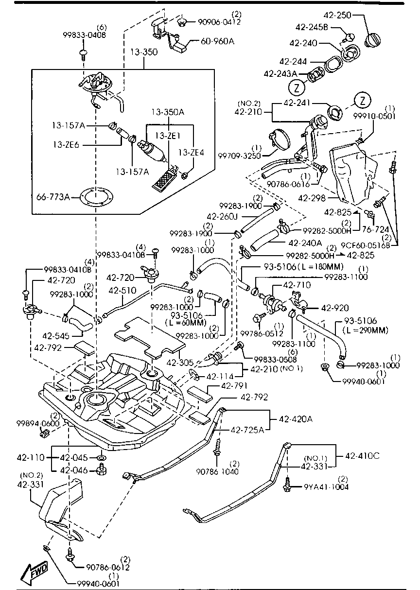 MAZDA B6BF-13-35Z - Polttoainepumppu inparts.fi