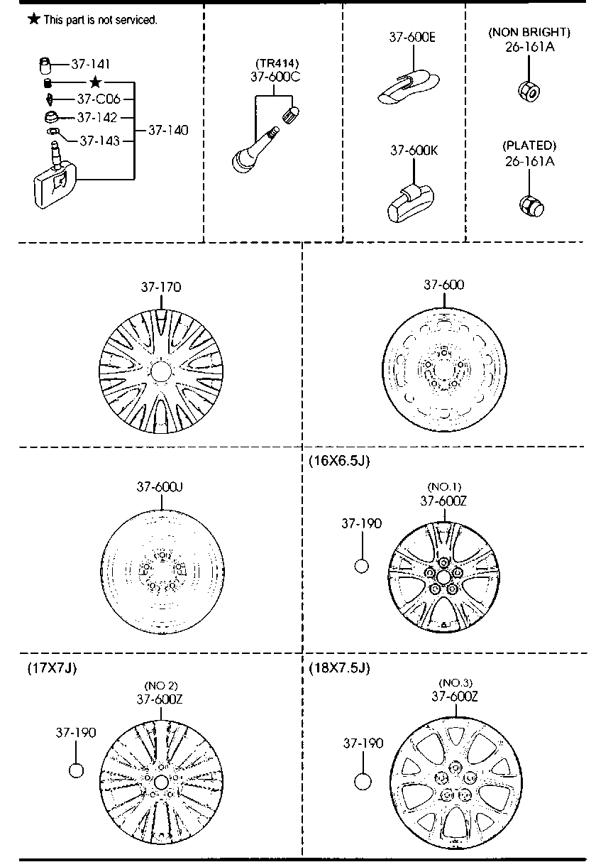 FIAT GS1D-37-140 - Pyöräanturi, rengaspaine inparts.fi