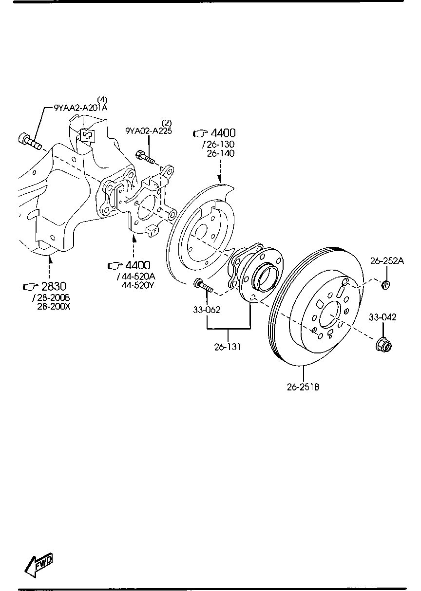 MAZDA G33S-26-15XA - Pyöränlaakerisarja inparts.fi