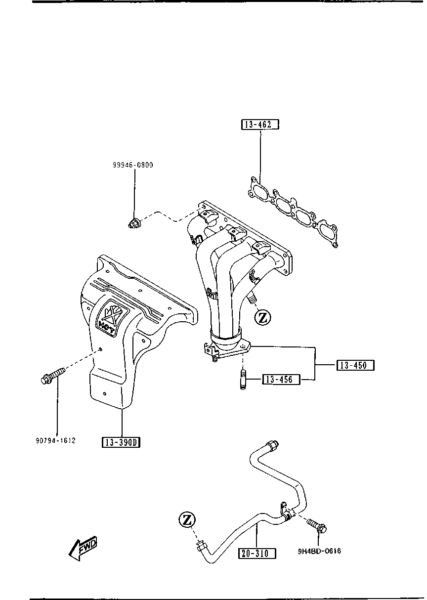 FORD FS01-13-460 - Tiiviste, pakosarja inparts.fi