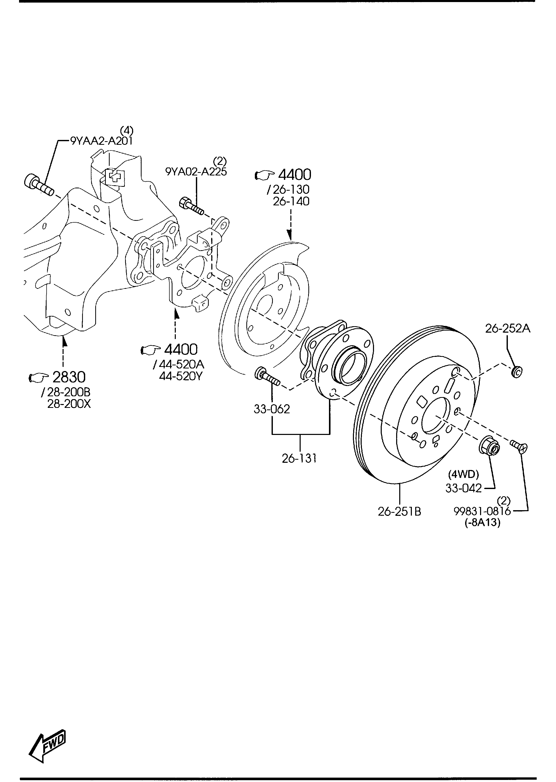 MAZDA C253-26-15XA - Pyöränlaakerisarja inparts.fi