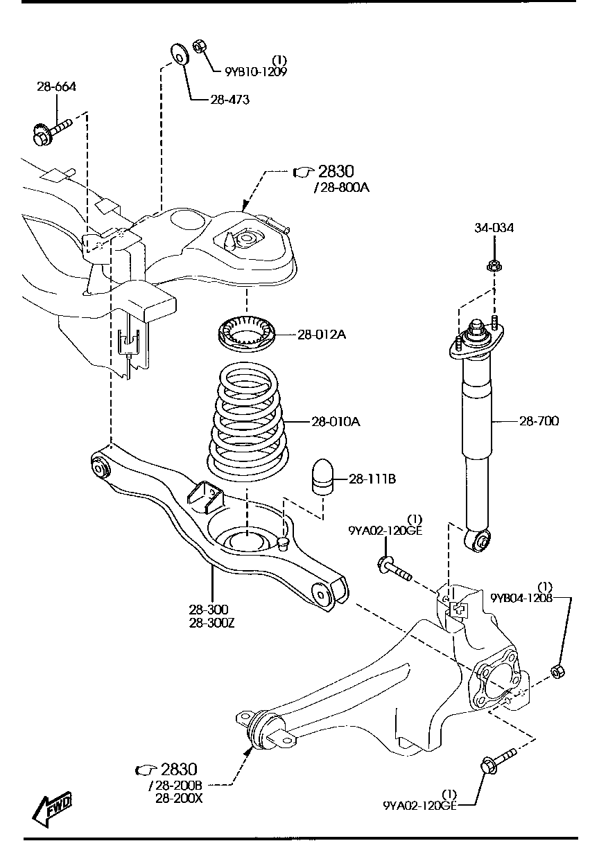 Honda EG21-28-910F - Jousijalan tukilaakeri inparts.fi