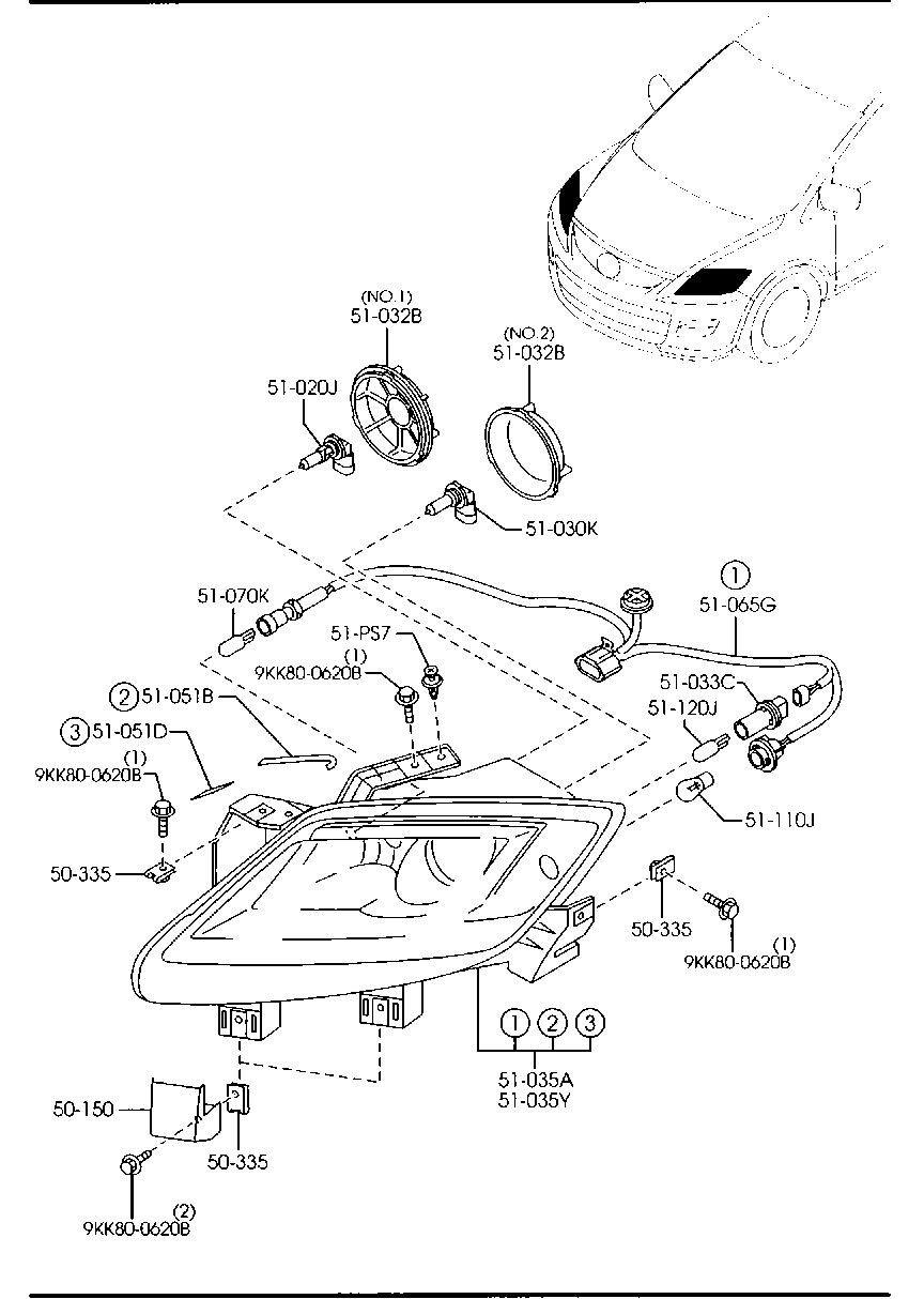 MAZDA 9970-37-650 - Polttimo, kaukovalo inparts.fi