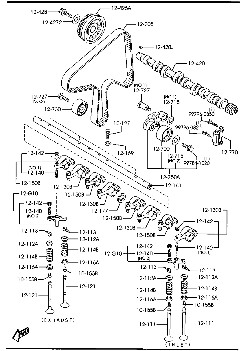 MAZDA RF5C-12-730 - Ohjainrulla, hammashihna inparts.fi