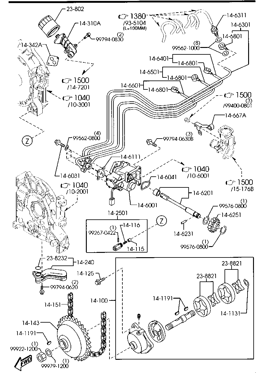 NISSAN B6Y1-14-302A - Öljynsuodatin inparts.fi