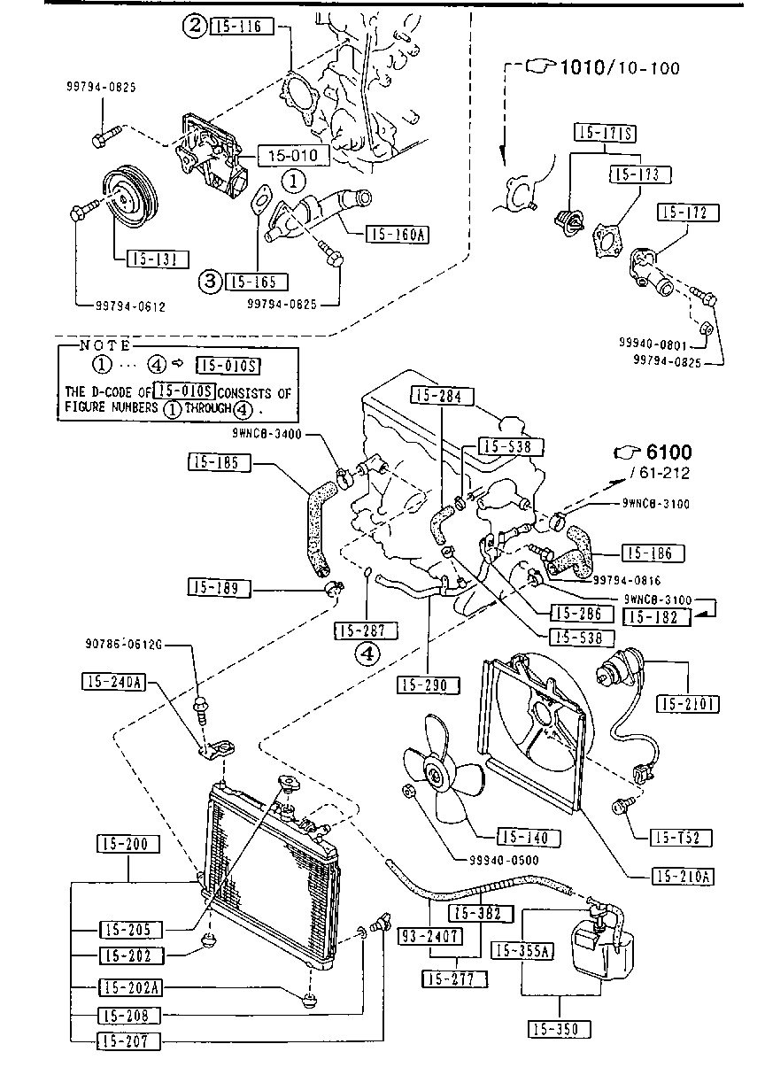 MAZDA B3C7-15-205 - Korkki, jäähdytin inparts.fi