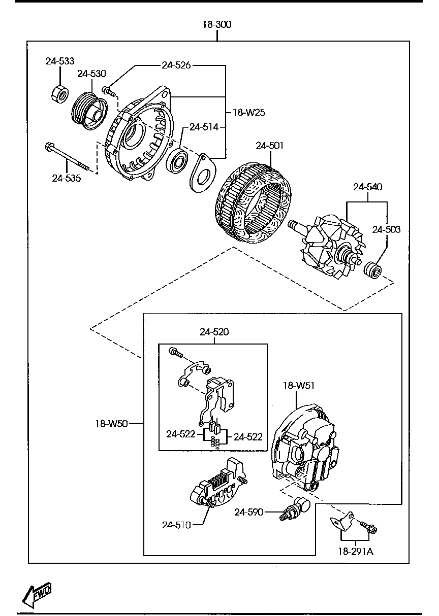 MAZDA ZJ38-18-300 - Laturi inparts.fi