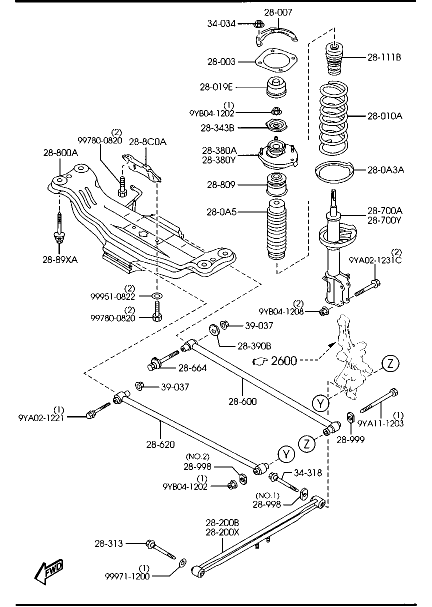 MAZDA C100-28-900B - Iskunvaimennin inparts.fi