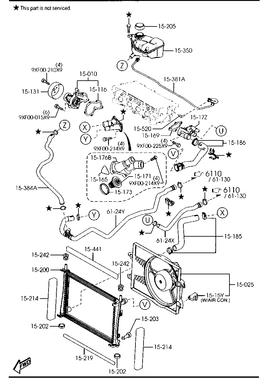 MAZDA C402-15-010 - Vesipumppu inparts.fi